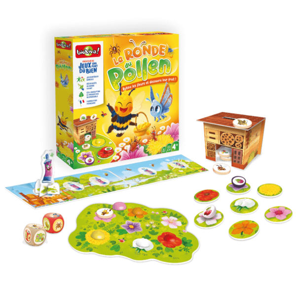 LA RONDE DU POLLEN, jeu coopératif à partir de 4 ans